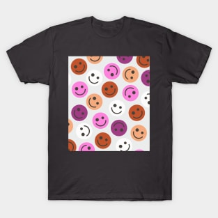 Lesbian Happy Faces T-Shirt